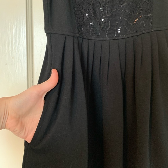 YA Los Angelos black dress w/pockets - Picture 3 of 5